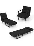 Sofa cama plegable multifuncion cuatro posiciones con respaldo ajustable y cojin extraible