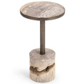 Taburete decorativo Lorna, perla