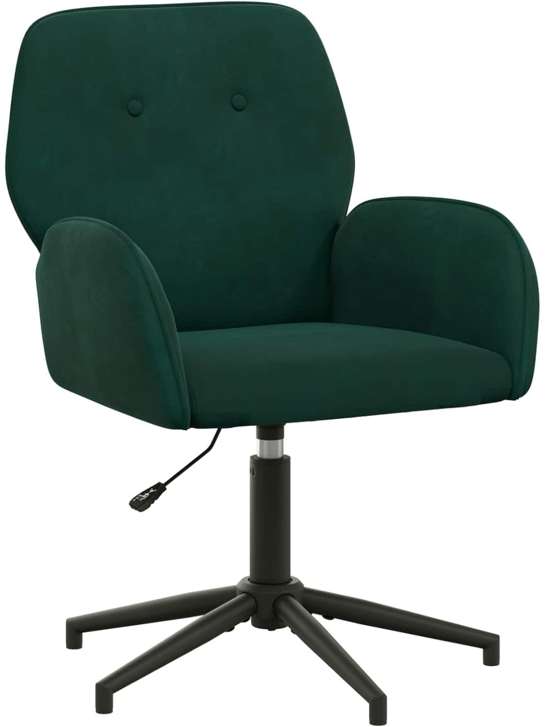 Silla Giratoria de Oficina con Altura Ajustable Respaldo Comodo y Diseno Ergonomico Verde Oscuro